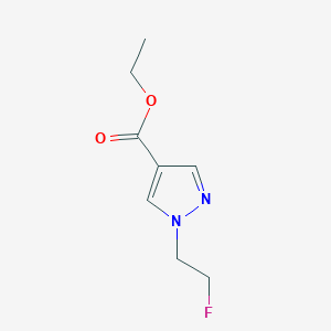 molecular formula C8H11FN2O2 B3047489 Ethyl 1-(2-fluoroethyl)-1H-pyrazole-4-carboxylate CAS No. 1401727-17-0