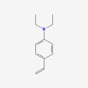 molecular formula C12H17N B3047493 p-N,N-diethylaminostyrene CAS No. 14031-99-3