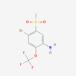 4-Bromo-5-methanesulfonyl-2-(trifluoromethoxy)aniline