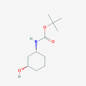 molecular formula C11H21NO3 B3047502 rel-tert-Butyl ((1R,3S)-3-hydroxycyclohexyl)carbamate CAS No. 1403864-43-6