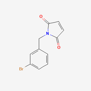 molecular formula C11H8BrNO2 B3047505 1-(3-Bromobenzyl)-1H-pyrrole-2,5-dione CAS No. 140480-94-0