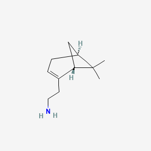 molecular formula C11H19N B3047509 2-[(1R,5S)-6,6-Dimethylbicyclo[3.1.1]hept-2-EN-2-YL]ethanamine CAS No. 140632-14-0