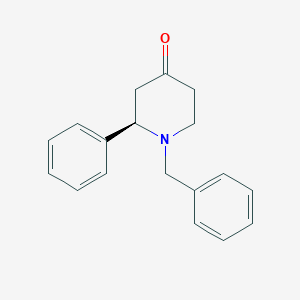 molecular formula C18H19NO B3047519 (R)-1-benzyl-2-phenylpiperidin-4-one CAS No. 141120-58-3