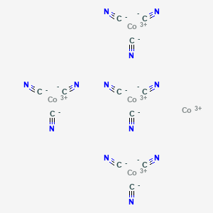 molecular formula C12Co5N12+3 B3047523 Cobaltous cobaltic cyanide CAS No. 14123-08-1