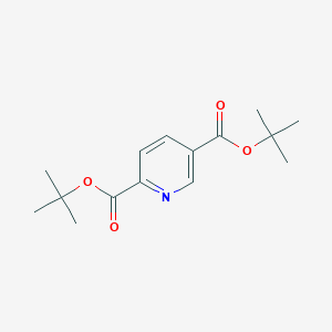 molecular formula C15H21NO4 B3047529 2,5-Di-tert-butyl pyridine-2,5-dicarboxylate CAS No. 1414029-44-9