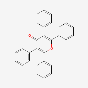molecular formula C29H20O2 B3047543 2,3,5,6-Tetraphenyl-4H-pyran-4-one CAS No. 14174-27-7