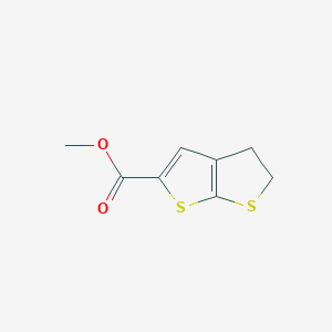molecular formula C8H8O2S2 B3047548 Methyl 4,5-dihydrothieno[2,3-b]thiophene-2-carboxylate CAS No. 141802-29-1