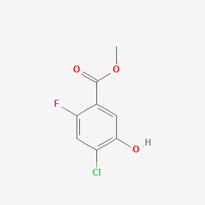 molecular formula C8H6ClFO3 B3047549 Methyl 4-chloro-2-fluoro-5-hydroxybenzoate CAS No. 141852-67-7