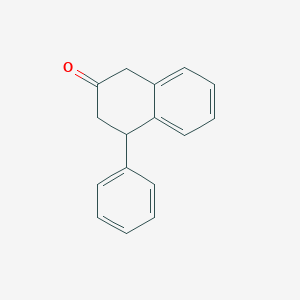 molecular formula C16H14O B3047556 4-Phenyltetralin-2-one CAS No. 14195-35-8