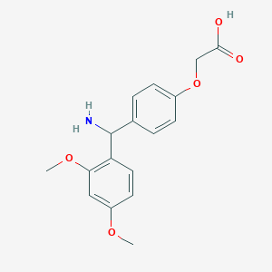 Acetic acid, [4-[amino(2,4-dimethoxyphenyl)methyl]phenoxy]-