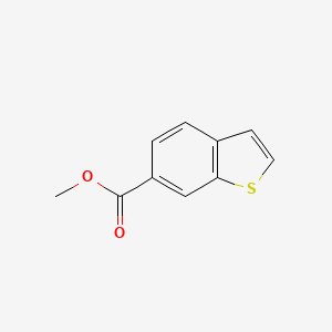 molecular formula C10H8O2S B3047572 Benzo[b]thiophene-6-carboxylic acid, methyl ester CAS No. 1423-65-0