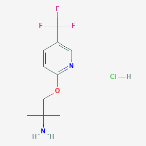 2-(2-Amino-2-methylpropoxy)-5-(trifluoromethyl)pyridine hydrochloride