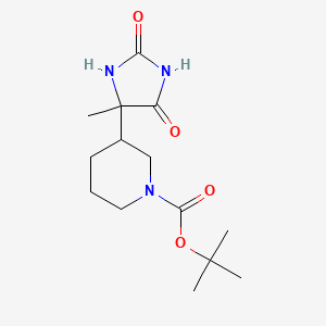 Tert-butyl 3-(4-methyl-2,5-dioxoimidazolidin-4-yl)piperidine-1-carboxylate