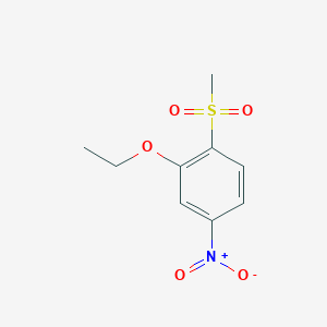 molecular formula C9H11NO5S B3047591 2-Ethoxy-1-methanesulfonyl-4-nitrobenzene CAS No. 1423037-34-6