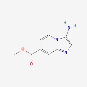 molecular formula C9H9N3O2 B3047606 Methyl 3-aminoimidazo[1,2-a]pyridine-7-carboxylate CAS No. 1427392-00-4