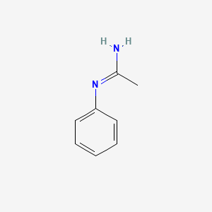 molecular formula C8H10N2 B3047609 N-Phenylethanimidamide CAS No. 14277-00-0