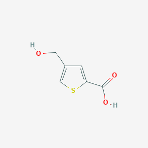 molecular formula C6H6O3S B3047611 4-(Hydroxymethyl)thiophene-2-carboxylic acid CAS No. 14282-65-6