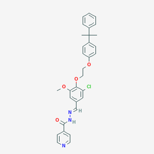 N'-(3-chloro-5-methoxy-4-{2-[4-(1-methyl-1-phenylethyl)phenoxy]ethoxy}benzylidene)isonicotinohydrazide