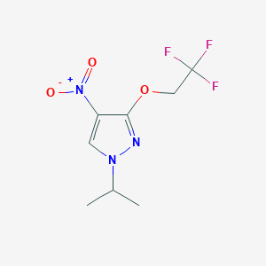 1-Isopropyl-4-nitro-3-(2,2,2-trifluoroethoxy)-1H-pyrazole