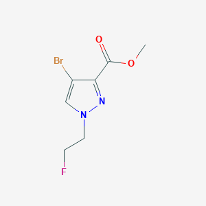 molecular formula C7H8BrFN2O2 B3047642 Methyl 4-bromo-1-(2-fluoroethyl)-1H-pyrazole-3-carboxylate CAS No. 1429418-54-1