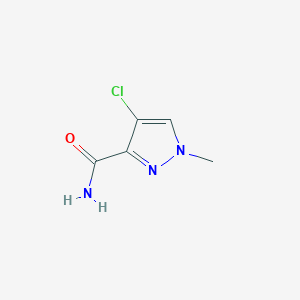 molecular formula C5H6ClN3O B3047644 4-Chloro-1-methyl-1H-pyrazole-3-carboxamide CAS No. 1429419-11-3