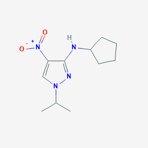 N-cyclopentyl-1-isopropyl-4-nitro-1H-pyrazol-3-amine