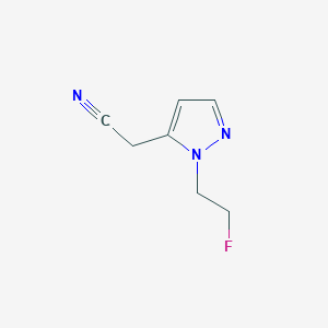 [2-(2-Fluoro-ethyl)-2H-pyrazol-3-yl]-acetonitrile