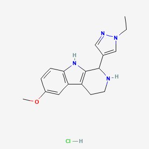 1-(1-Ethyl-1H-pyrazol-4-yl)-6-methoxy-2,3,4,9-tetrahydro-1h-beta-carboline hydrochloride