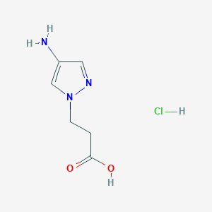 3-(4-amino-1H-pyrazol-1-yl)propanoic acid hydrochloride