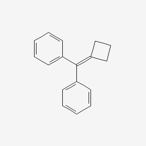 molecular formula C17H16 B3047711 Benzene, 1,1'-(cyclobutylidenemethylene)bis- CAS No. 1432-53-7