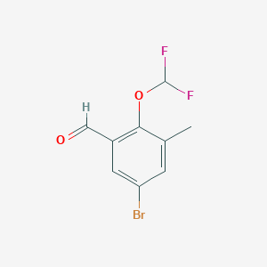 5-Bromo-2-(difluoromethoxy)-3-methylbenzaldehyde