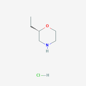 molecular formula C6H14ClNO B3047721 (S)-2-乙基吗啉盐酸盐 CAS No. 1432794-09-6