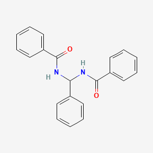 molecular formula C21H18N2O2 B3047722 N-[phenyl(phenylformamido)methyl]benzamide CAS No. 14328-15-5