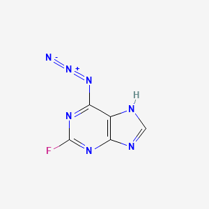 molecular formula C5H2FN7 B3047733 6-azido-2-fluoro-7H-purine CAS No. 143482-58-0