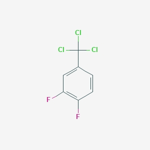 molecular formula C7H3Cl3F2 B3047743 3,4-Difluoro-1-(trichloromethyl)benzene CAS No. 143726-98-1