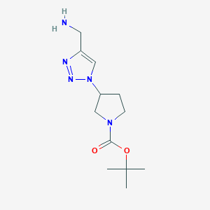 tert-Butyl 3-[4-(aminomethyl)-1H-1,2,3-triazol-1-yl]pyrrolidine-1-carboxylate