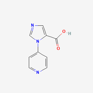 molecular formula C9H7N3O2 B3047753 1-(Pyridin-4-yl)-1H-imidazole-5-carboxylic acid CAS No. 1439900-49-8