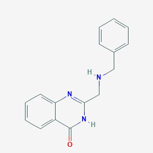 molecular formula C16H15N3O B3047754 2-[(Benzylamino)methyl]-3,4-dihydroquinazolin-4-one CAS No. 143993-14-0