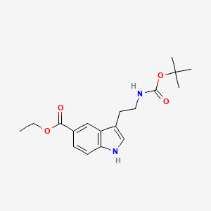 Ethyl 3-(2-((tert-butoxycarbonyl)amino)ethyl)-1H-indole-5-carboxylate
