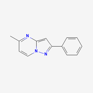 molecular formula C13H11N3 B3047760 5-Methyl-2-phenylpyrazolo[1,5-a]pyrimidine CAS No. 144205-23-2
