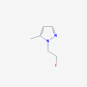 molecular formula C6H9FN2 B3047770 1-(2-Fluoro-ethyl)-5-methyl-1H-pyrazole CAS No. 1443279-14-8