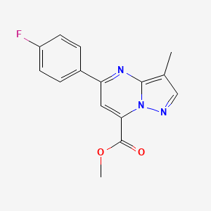 Methyl 5-(4-fluorophenyl)-3-methylpyrazolo[1,5-a]pyrimidine-7-carboxylate
