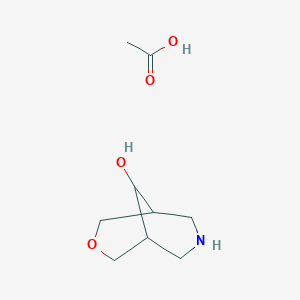 3-Oxa-7-azabicyclo[3.3.1]nonan-9-ol; acetic acid
