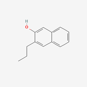 molecular formula C13H14O B3047797 2-Naphthol, 3-propyl- CAS No. 14461-81-5