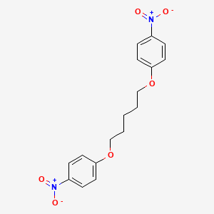 molecular formula C17H18N2O6 B3047799 1,5-Bis(4-nitrophenoxy)pentane CAS No. 14467-60-8