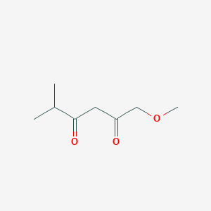 molecular formula C8H14O3 B3047801 1-Methoxy-5-methylhexane-2,4-dione CAS No. 144712-26-5