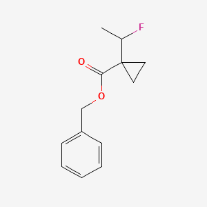 molecular formula C13H15FO2 B3047806 苄基 1-(1-氟乙基)环丙烷羧酸酯 CAS No. 1447944-26-4