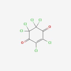molecular formula C6Cl6O2 B3047813 2,3,5,5,6,6-Hexachlorocyclohex-2-ene-1,4-dione CAS No. 14504-09-7