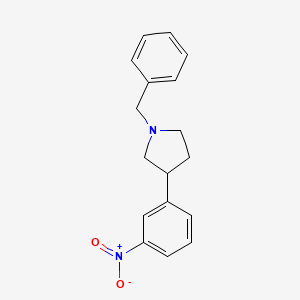 Pyrrolidine, 3-(3-nitrophenyl)-1-(phenylmethyl)-