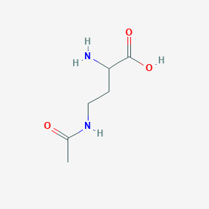 Butanoic acid, 4-(acetylamino)-2-amino-